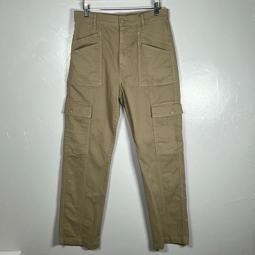Madewell 90's Straight Cargo Pants Khaki Size 28 Casual Neutral Minimalist